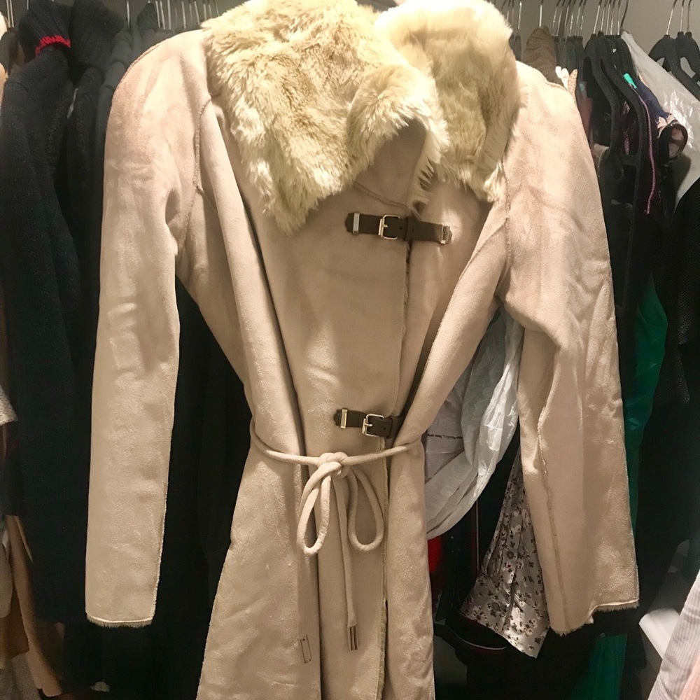 Calvin Klein Faux Shearling